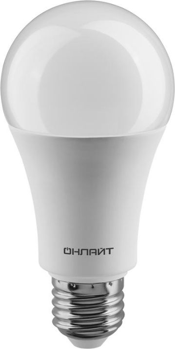 Изображение Лампа светодиодная 61 158 OLL-A60-20-230-4K-E27 20Вт грушевидная ОНЛАЙТ 61158