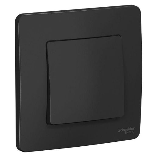 Изображение Переключатель проходной 1-кл. СП Blanca 10А IP20 (сх. 6) 250В антрацит SE BLNVS010606