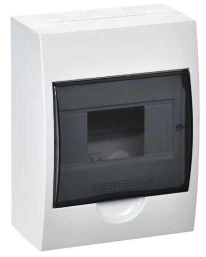 Изображение Бокс ЩРН-П-6 мод. навесной пластик IP41 GENERICA MKP12-N-06-41-G