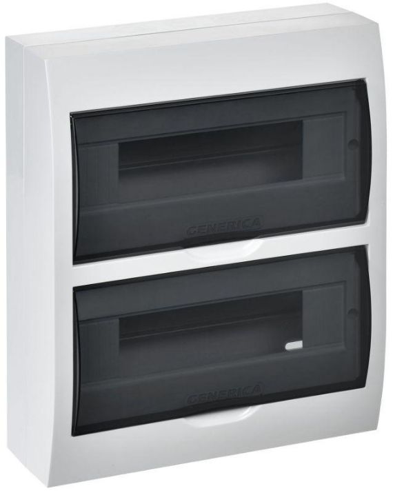 Изображение Бокс ЩРН-П-24 мод. навесной пластик IP41 GENERICA MKP12-N-24-41-G