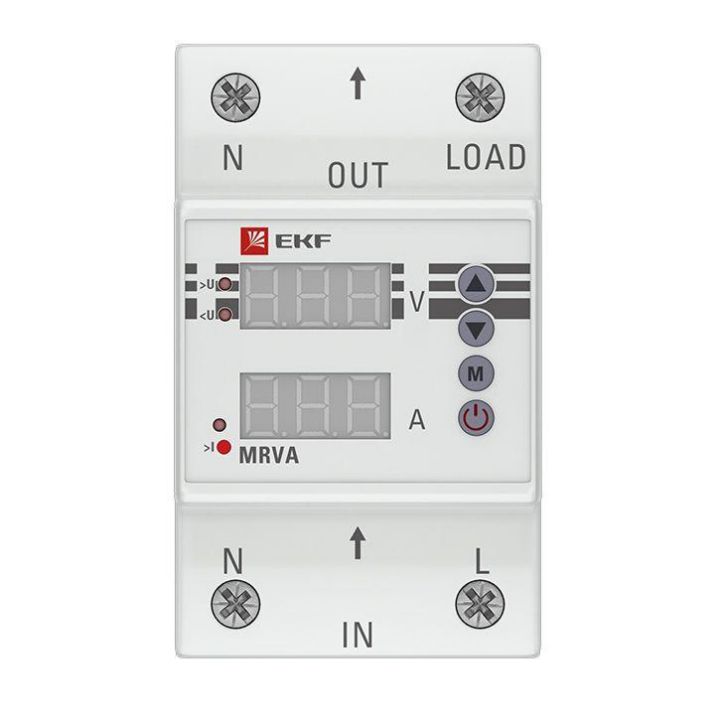 Изображение Реле напряжения и тока с дисплеем MRVA 40А PROxima EKF MRVA-40A