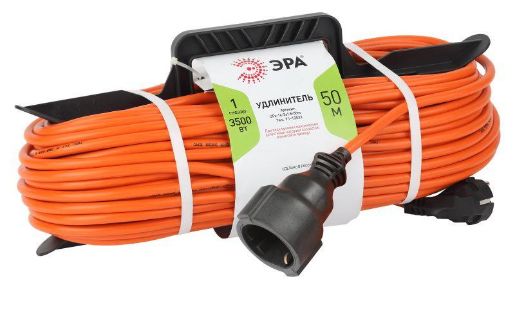 Изображение Удлинитель-шнур на рамке 1х50м с заземл. 16А IP20 UFx-1e-3х1.5-50m ПВС 3х1.5 Эра Б0046814