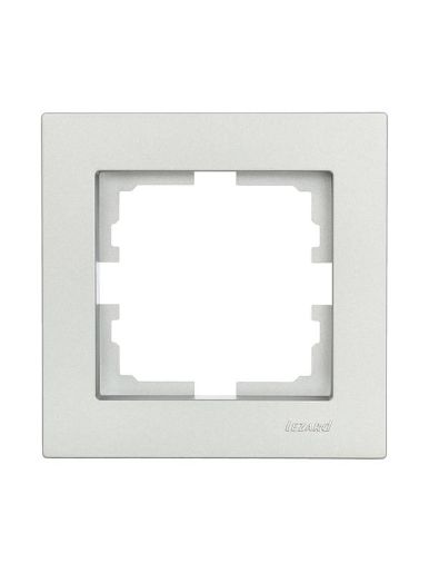 Изображение Рамка 1-местн. горизонт. VESNA платина LEZARD 742-3500-146