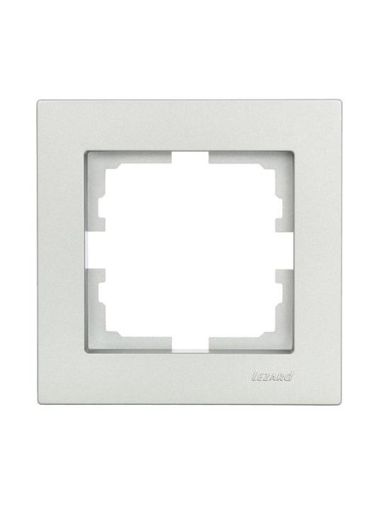 Изображение Рамка 1-местн. горизонт. VESNA платина LEZARD 742-3500-146