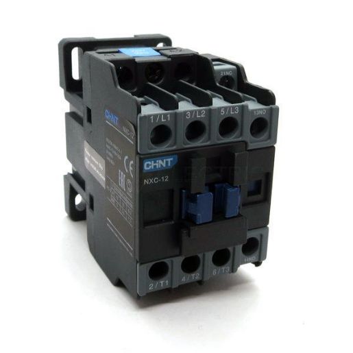 Изображение Контактор NXC-12 12А 220В/АС3 1НО+1НЗ 50Гц (R) CHINT 836712