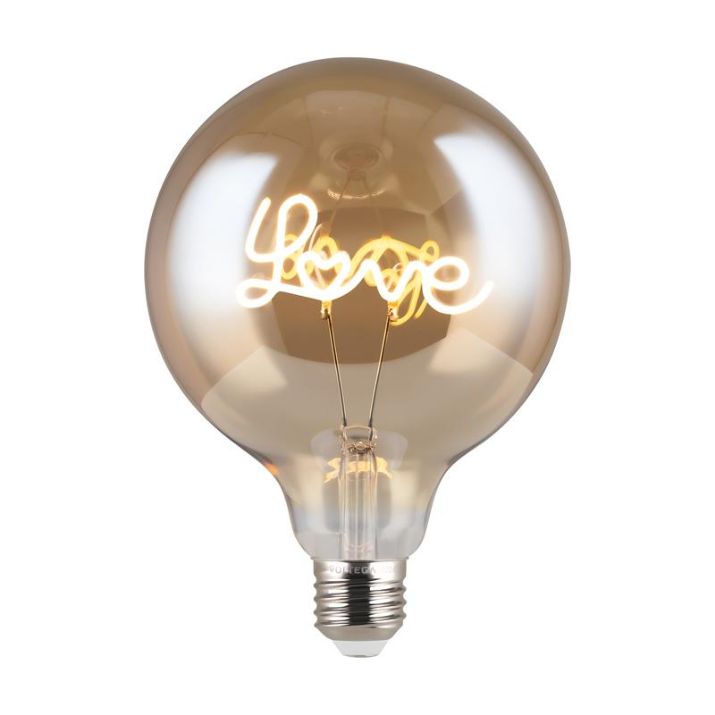 Изображение Лампа светодиодная филаментная Loft 271 G125 4Вт 2700К E27 Voltega 8522