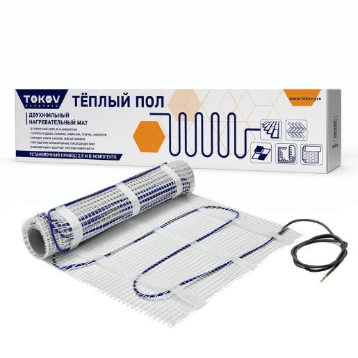 Изображение Комплект "Теплый пол" (мат) 150Вт/кв.м 1.5кв.м TOKOV ELECTRIC TKE-MAT150-225-1.5