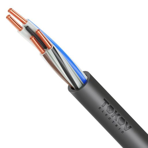Изображение Кабель TOKOV ELECTRIC ВВГнг(А)-LS 4х16 ОК (N) 1кВ (м) УТ000029818