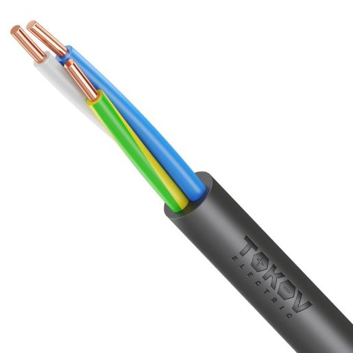 Изображение Кабель TOKOV ELECTRIC ВВГнг(А)-LS 3х4 ОК (N PE) 0.66кВ (м) УТ000028399