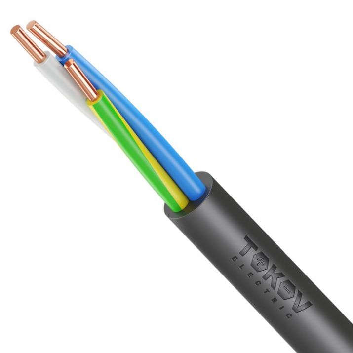Изображение Кабель TOKOV ELECTRIC ВВГнг(А)-LS 3х4 ОК (N PE) 0.66кВ (м) УТ000028399