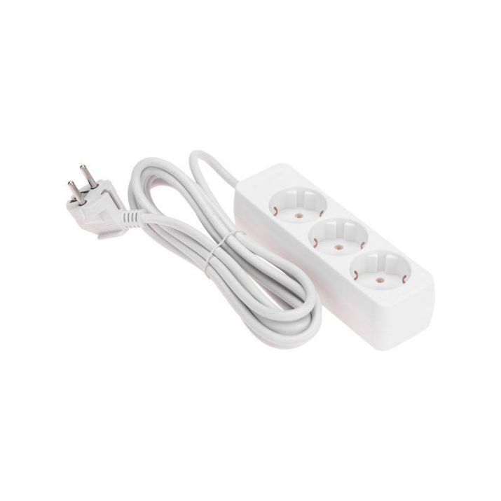 Изображение Удлинитель 3 гнезда 3м 3х0.75кв.мм с/з бел. PROCONNECT 13-4209