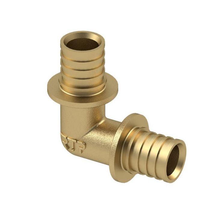 Изображение Угольник аксиальный латунь 16 жел. RTP 34836