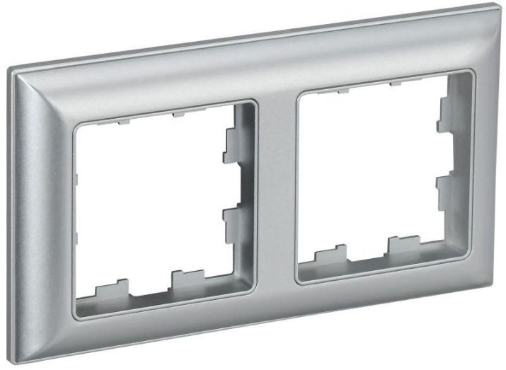 Изображение Рамка 2-м BRITE РУ-2-Бр алюм./алюм. IEK BR-M22-12-K47