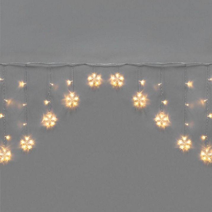 Изображение Гирлянда светодиодная "Арка" со звездами 2.5х1.2м 136LED тепл. бел. 7Вт 230В IP20 с контроллером 8 режимов Neon-Night 255-076