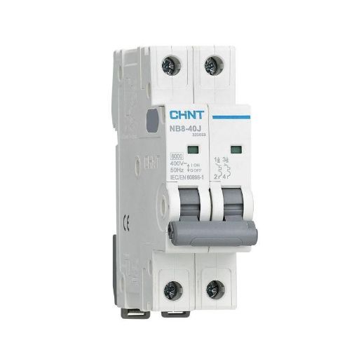 Изображение Выключатель автоматический 2п 1А 6кА NB8-40J х-ка C (R) CHINT 320683