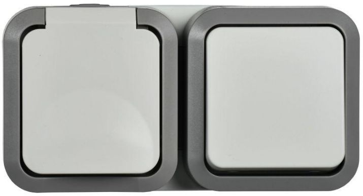 Изображение Блок ОП розетка + выключ. горизонт. TORS 16А IP55 TS242 бел. IEK TS-G10-6-55-V-K41