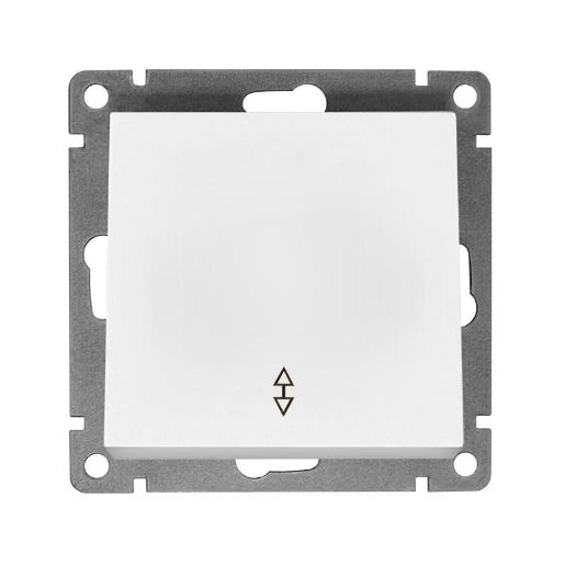 Изображение Переключатель проходной 1-кл. СП Афина 10А IP20 механизм бел. Universal A0025