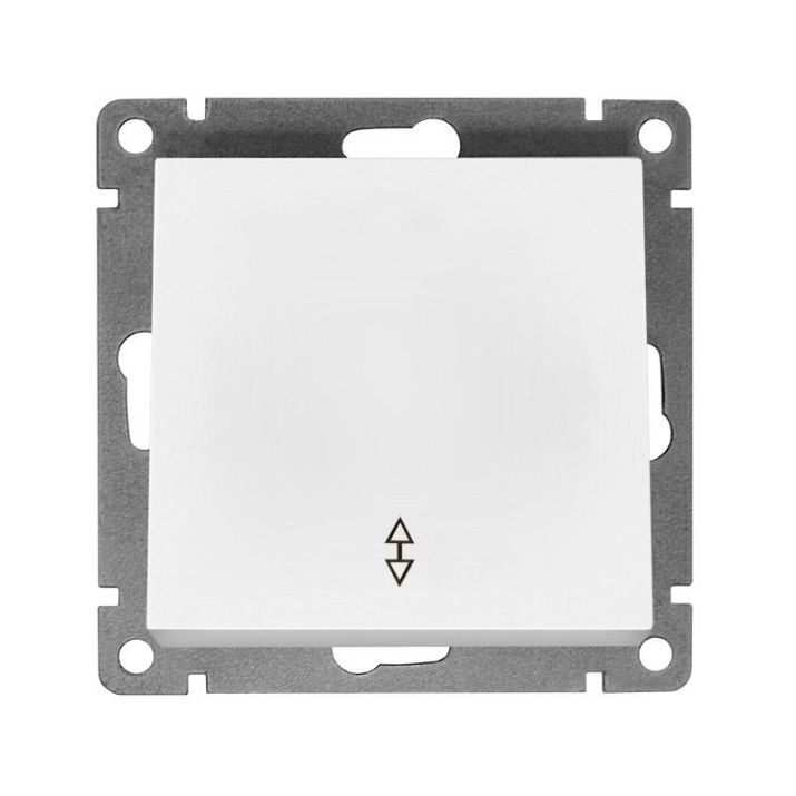 Изображение Переключатель проходной 1-кл. СП Афина 10А IP20 механизм бел. Universal A0025
