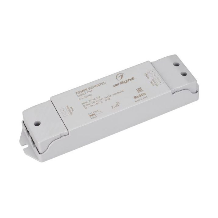 Изображение Усилитель SMART-DIM (12-24В 1х15А IP20 пластик Arlight 028142