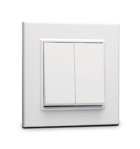 Изображение Выключатель 2-кл. СП Karea 10А IP20 бел. Makel 56001003
