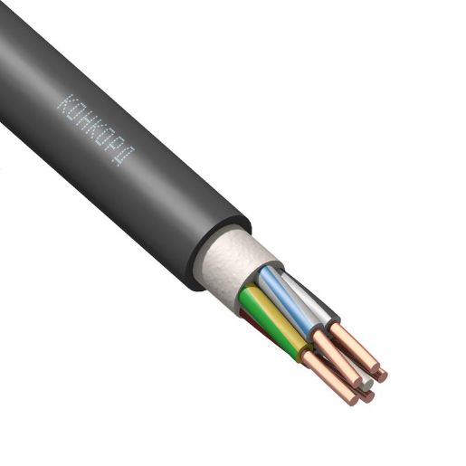 Изображение Кабель ППГнг(А)-HF 5х6 ОК (N PE) 0.66кВ (м) Конкорд 4678
