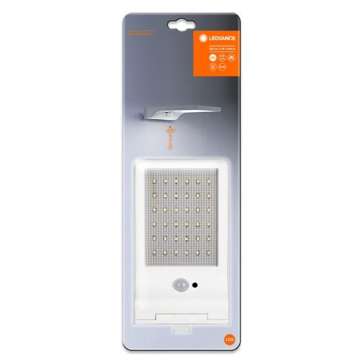 Изображение Светильник Door LED Solar 3Вт 4000К 320лм IP44 аккум. с сенсором бел. на солнечной батарее LEDVANCE 4058075267909