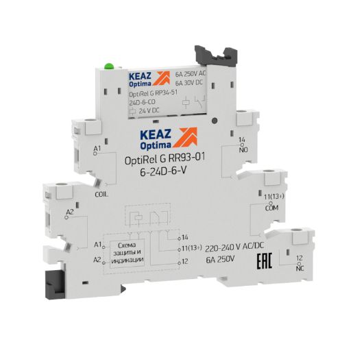 Изображение Модуль релейный OptiRel G RM38-51-24D-6-V-CO КЭАЗ 280988