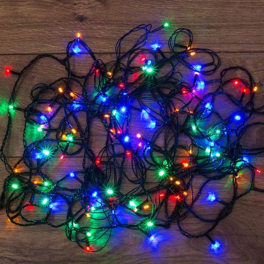 Изображение Гирлянда светодиодная универсальная 12м 120LED мультиколор 5Вт IP20 с контроллером Neon-Night 303-105
