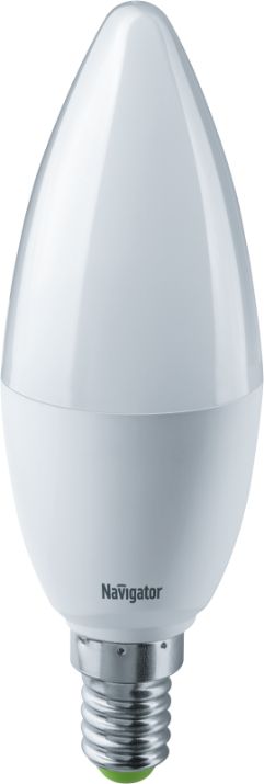 Изображение Лампа светодиодная 61 325 NLL-C37-8.5-230-4K-E14-FR 8.5Вт свеча матовая 4000К нейтр. бел. E14 680лм 176-264В Navigator 61325
