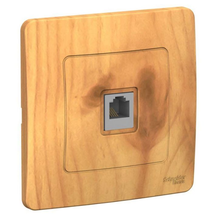 Изображение Розетка телефонная 1-м СП Blanca RJ11 ясень SE BLNIS011005