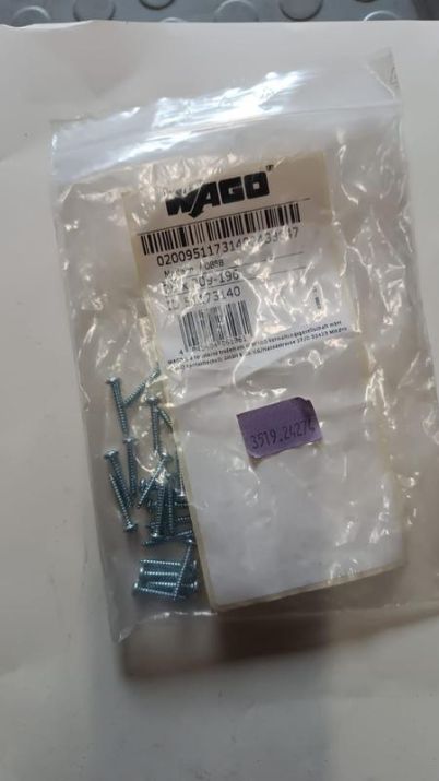 Изображение Винт крепежный запасной фиксирующий WAGO 209-196