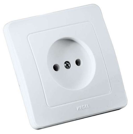 Изображение Розетка 1-м СП Мастер 16А IP20 250В бел. HEGEL РС16-301