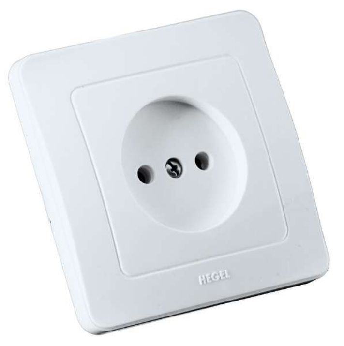 Изображение Розетка 1-м СП Мастер 16А IP20 250В бел. HEGEL РС16-301