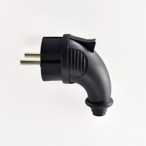 Изображение Вилка угловая 16А 2P+PE 220-240В IP44 каучук LEZARD 106-0400-0108/108