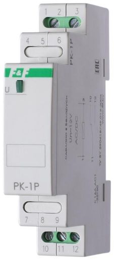Изображение Реле промежуточное PK-1P/Un (монтаж на DIN-рейке 35мм 220В 50Гц 16А перекл.) F&F EA06.001.004