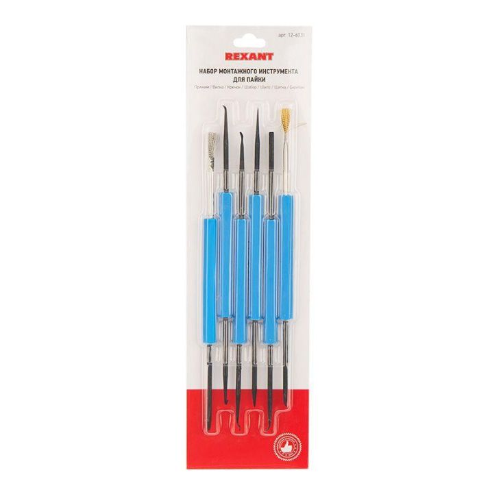 Изображение Набор для пайки (CT-3616) (ZD-151) (6 предметов) Rexant 12-6031
