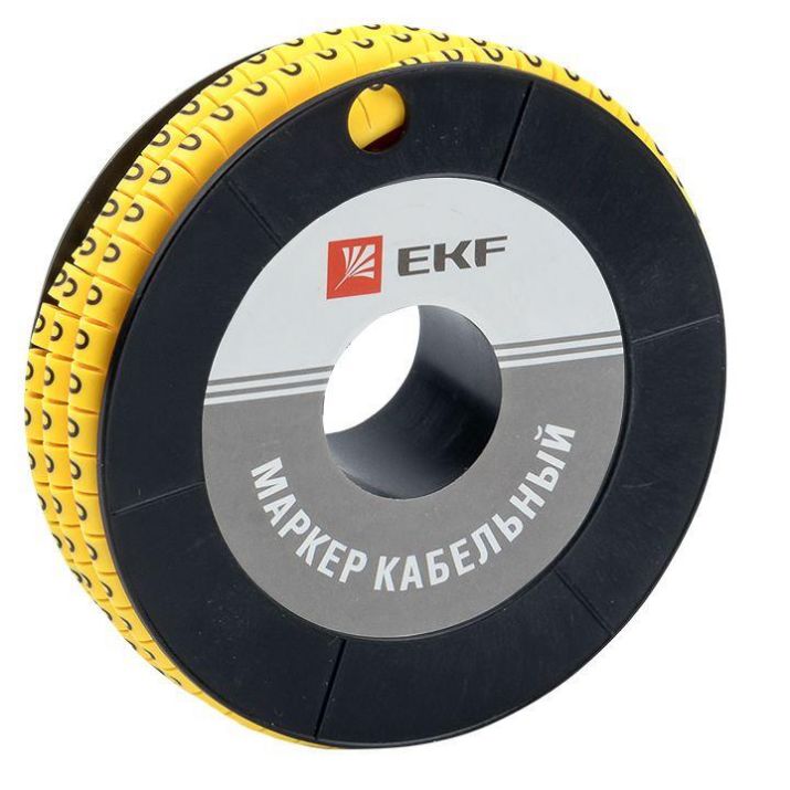 Изображение Маркер каб. 1.5кв.мм "0" (к-1000ед) (ЕС-0) EKF plc-KM-1.5-0