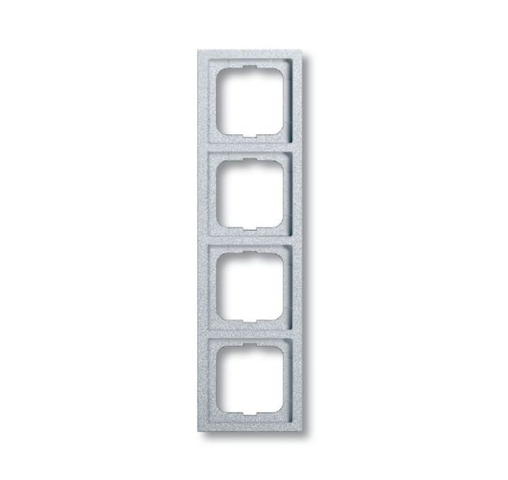 Изображение Рамка 4-м Solo/Future linear. серебр/алюм. ABB 2CKA001754A4309