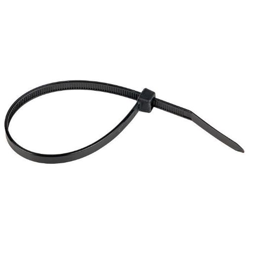Изображение Хомут кабельный 4.8х200 нейл. черн. (уп.100шт) EKF plc-cb-4.8x200