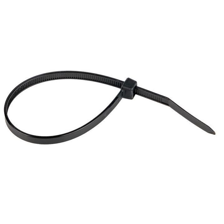 Изображение Хомут кабельный 4.8х200 нейл. черн. (уп.100шт) EKF plc-cb-4.8x200
