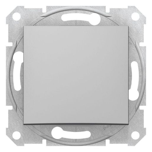 Изображение Переключатель проходной 1-кл. СП Sedna 10А IP20 (сх. 6) 250В механизм алюм. SchE SDN0400160
