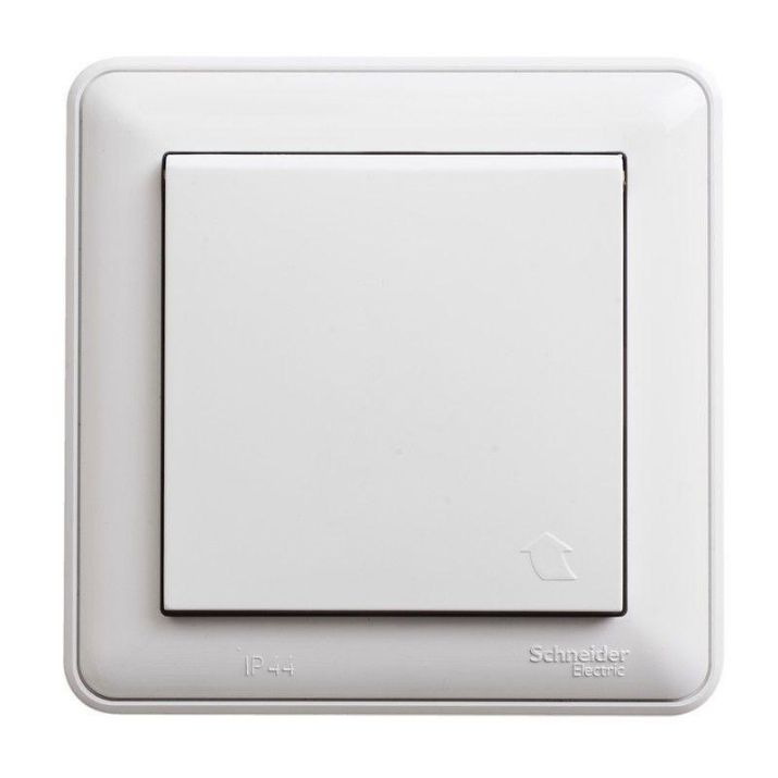 Изображение Розетка 1-м СП W59 Aqua 16А IP44 с заземл. защ. шторки в сборе бел. SE RS16-152B-18