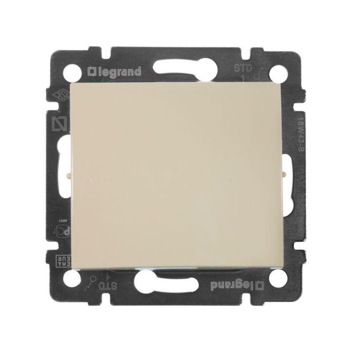 Изображение Выключатель 1-кл. СП Valena 10А IP31 250В механизм сл. кость Leg 774301