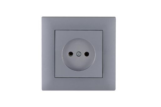 Изображение Розетка 1-м Kare RIZZ STAR без заземл. сер. Makel 88065022