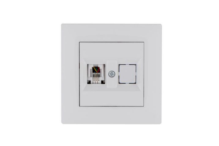 Изображение Розетка компьютерная CAT 5+гнездо Karea RIZZ бел. Makel 88001035