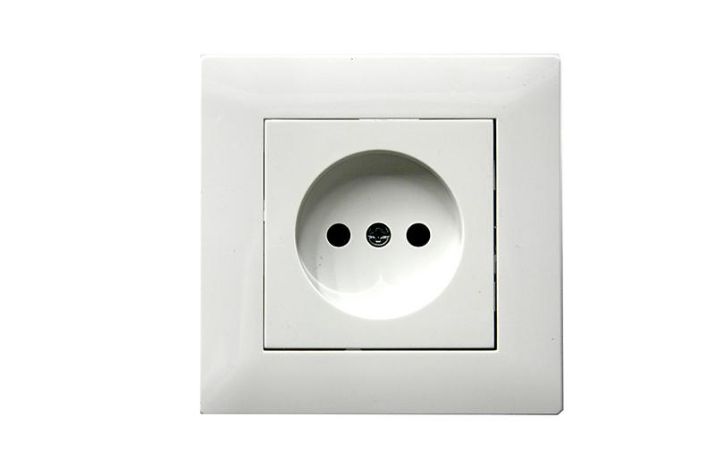 Изображение Розетка 1-м Karea RIZZ без заземл. керамика бел. Makel 88001002