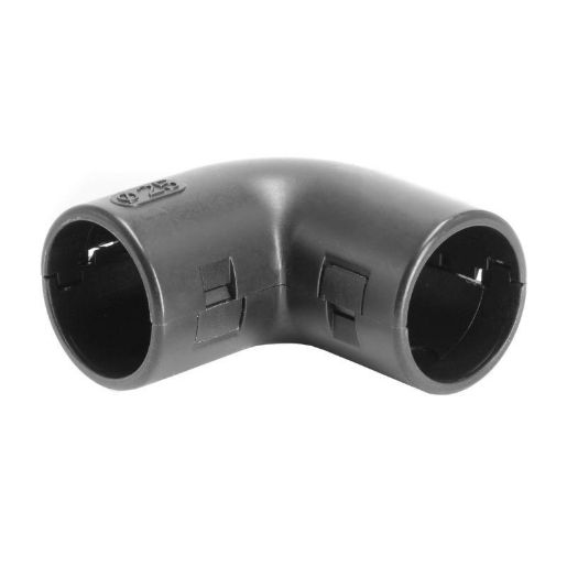 Изображение Колено открывающееся 90град. IP40 d25мм черн. DKC 50525B