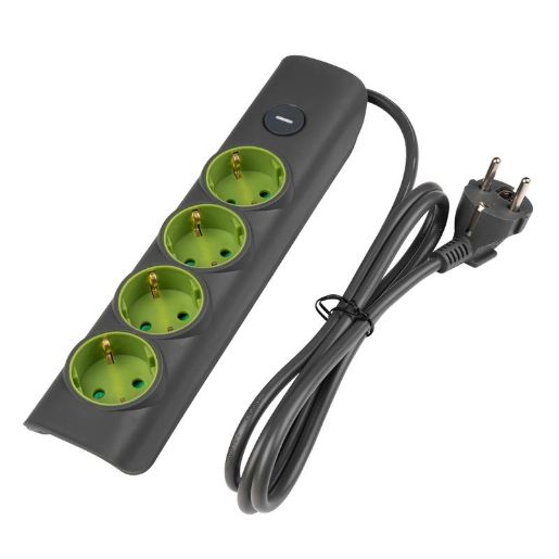 Изображение Удлинитель 4х1.4м с заземл. с выкл. сер. ET-04-140G JAZZway 5051850