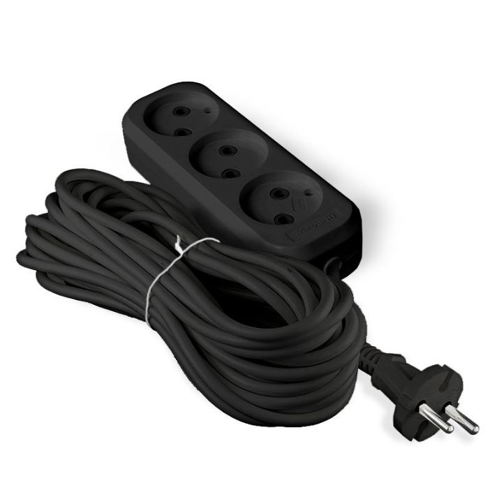 Изображение Удлинитель 3х5м без заземл. 6А IP20 У6-639М ПВС 2х0.75 черн. UNIVersal 2006