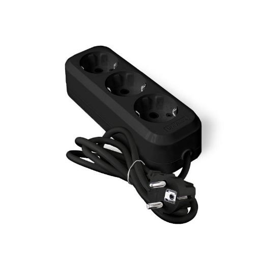 Изображение Удлинитель 3х2м с заземл. 10А IP20 У10-554 ПВС 3х0.75 черн. UNIVersal 1981